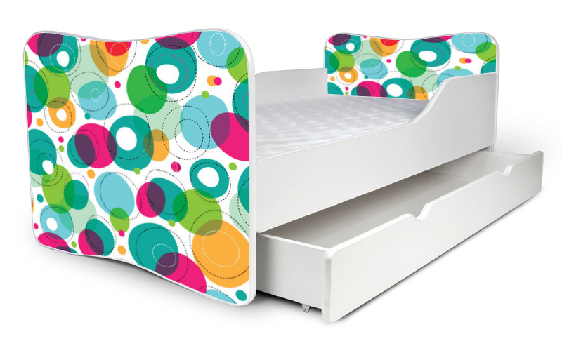 Detská posteľ Colour + šuflík