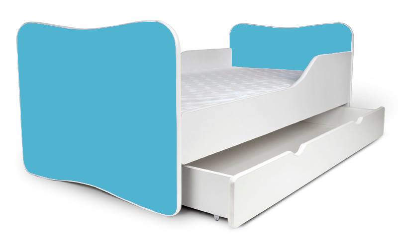 Detská posteľ + šuflík Blue