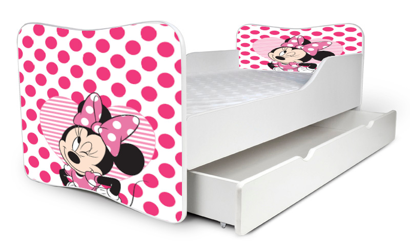 Detská posteľ Minnie 4+ šuflík