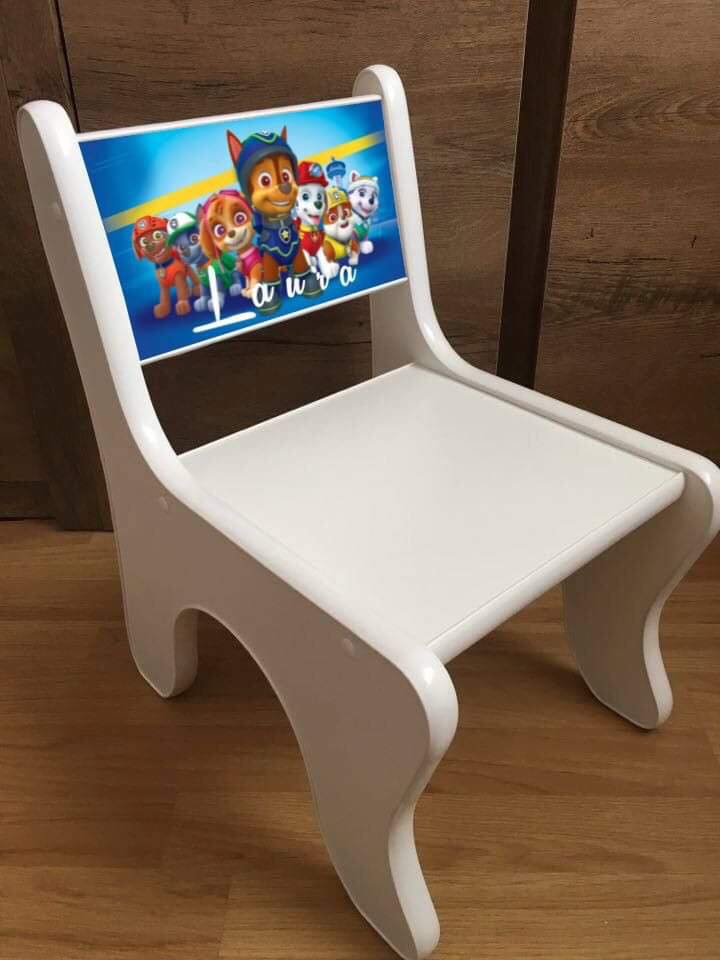 Personalizované stoličky - s menom dieťaťa - Paw Patrol