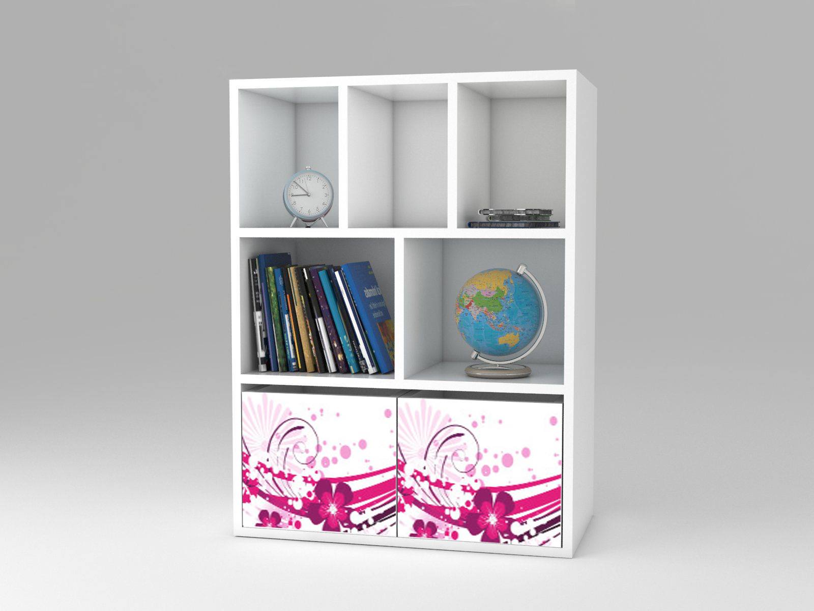 Becks regl + 2x box Flower pink