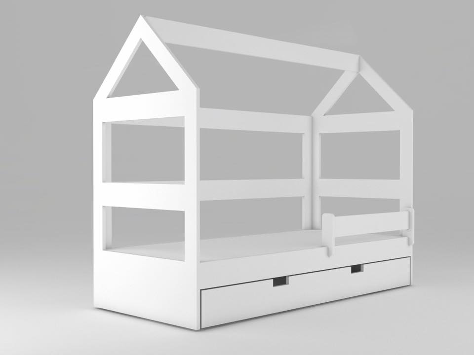 Becks domčeková posteľ + šuflík 200x90